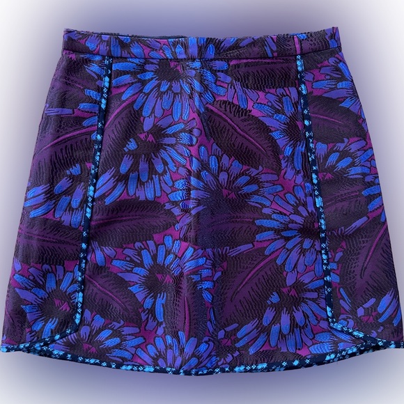 J. Crew Iridescent Midnight Floral Jacquard Mini Skirt - Picture 9 of 15